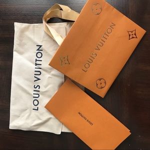 LV shopping bag（small）dust bag and envelope set